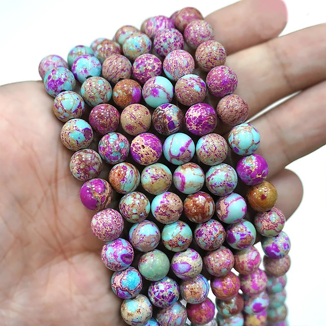 Künstlerisches 💜 Violettes Perlenarmband – limitierte Auflage